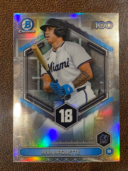 Aiva Arquette - 2026 Bowman - Scouts Top 100 Insert - Marlins