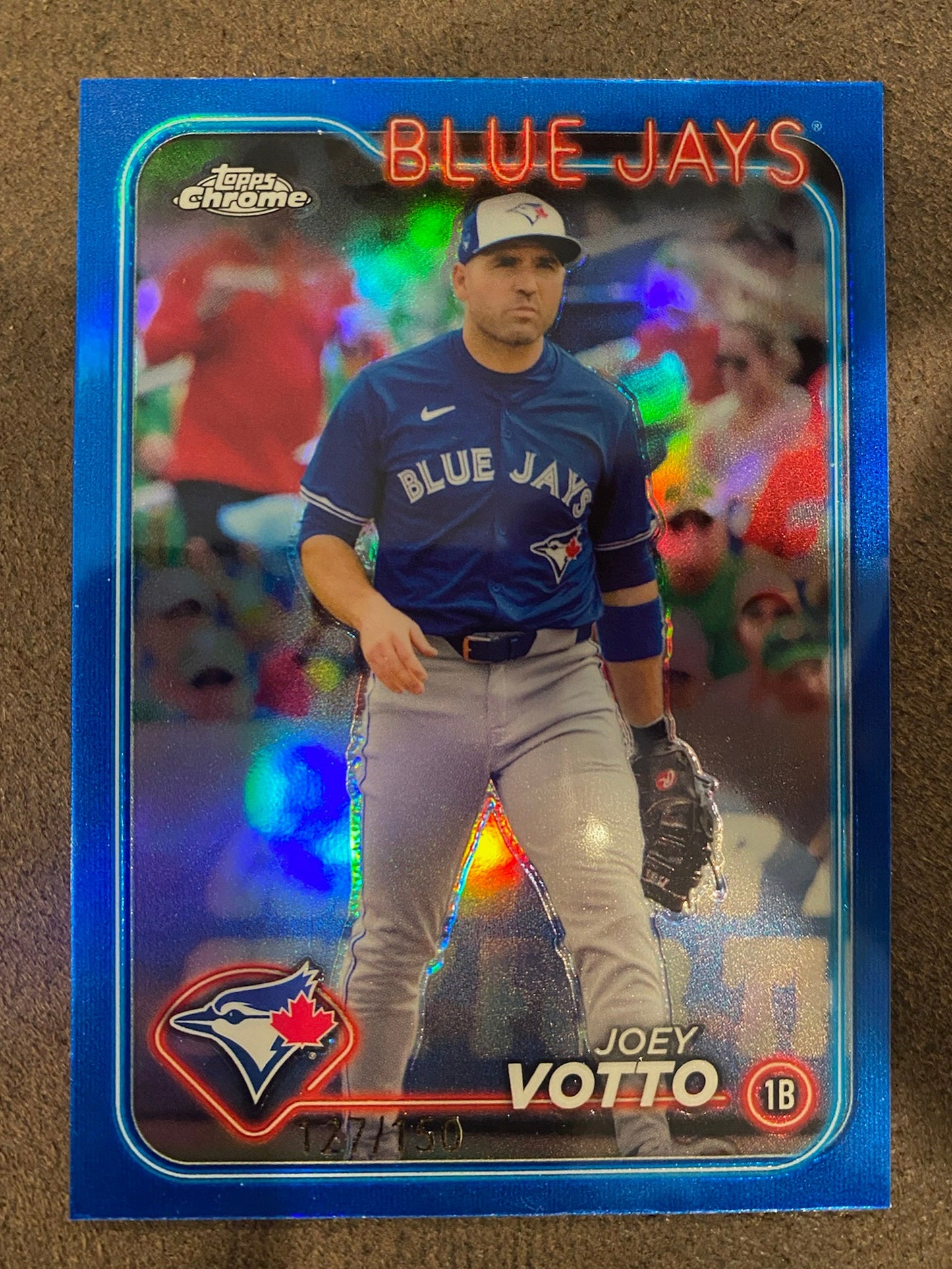 Joey Votto - 2024 Topps Chrome - Blue Refractor /150 - Blue Jays