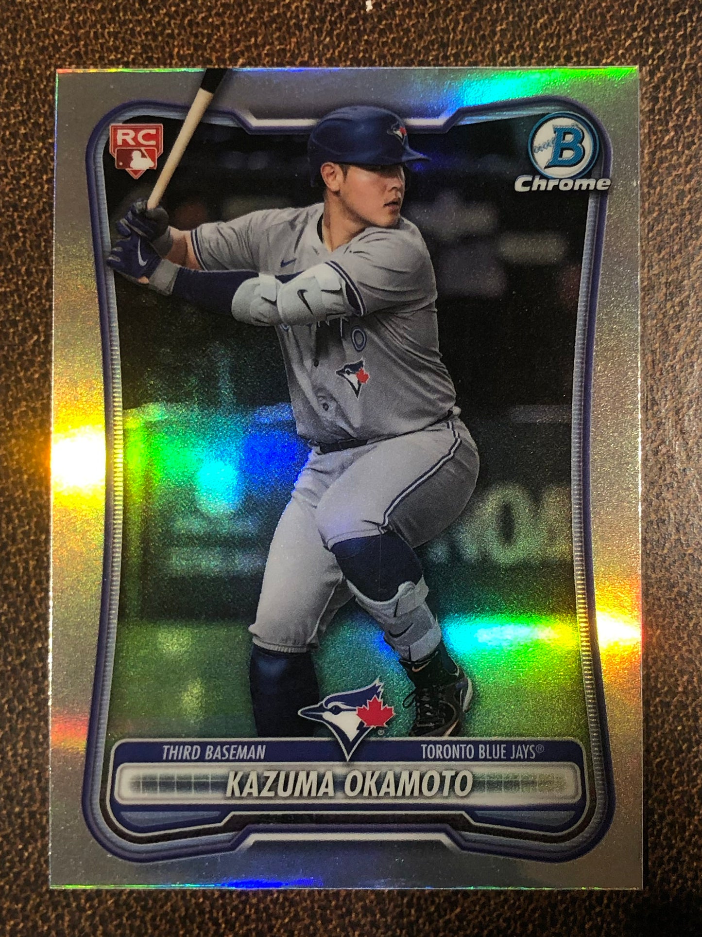 Kazuma Okamoto - 2026 Bowman - Red Rookie Refractor - Blue Jays