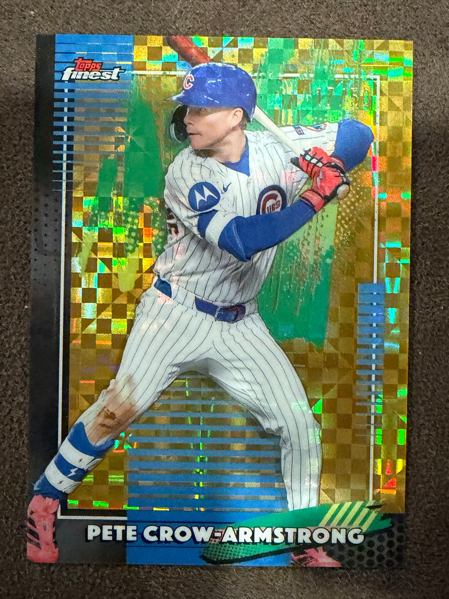 Pete Crow Armstrong - 2026 Topps Finest - GOLD X-Fractor /50 - Cubs