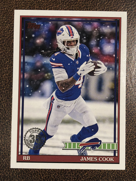 James Cook - 2026 Topps Flagship - 1991 Insert - Bills