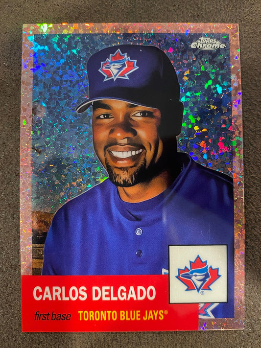 Carlos Delgado - 2022 Topps Chrome Platinum Anniversary - Rose Gold Diamond /75 - Blue Jays