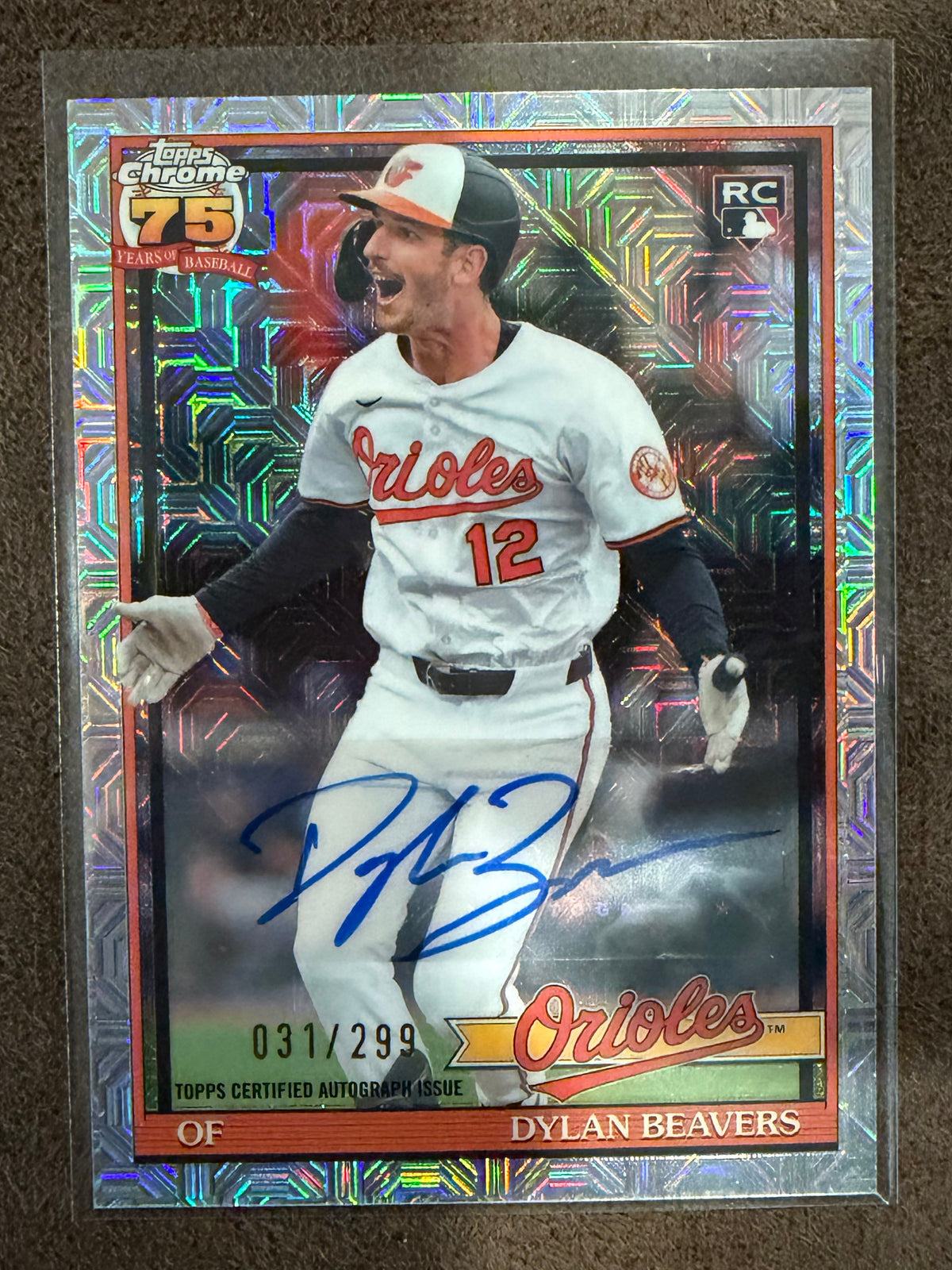 Dylan Beavers - 2026 Topps Series 2 - MOJO rookie AUTO /299 - Orioles
