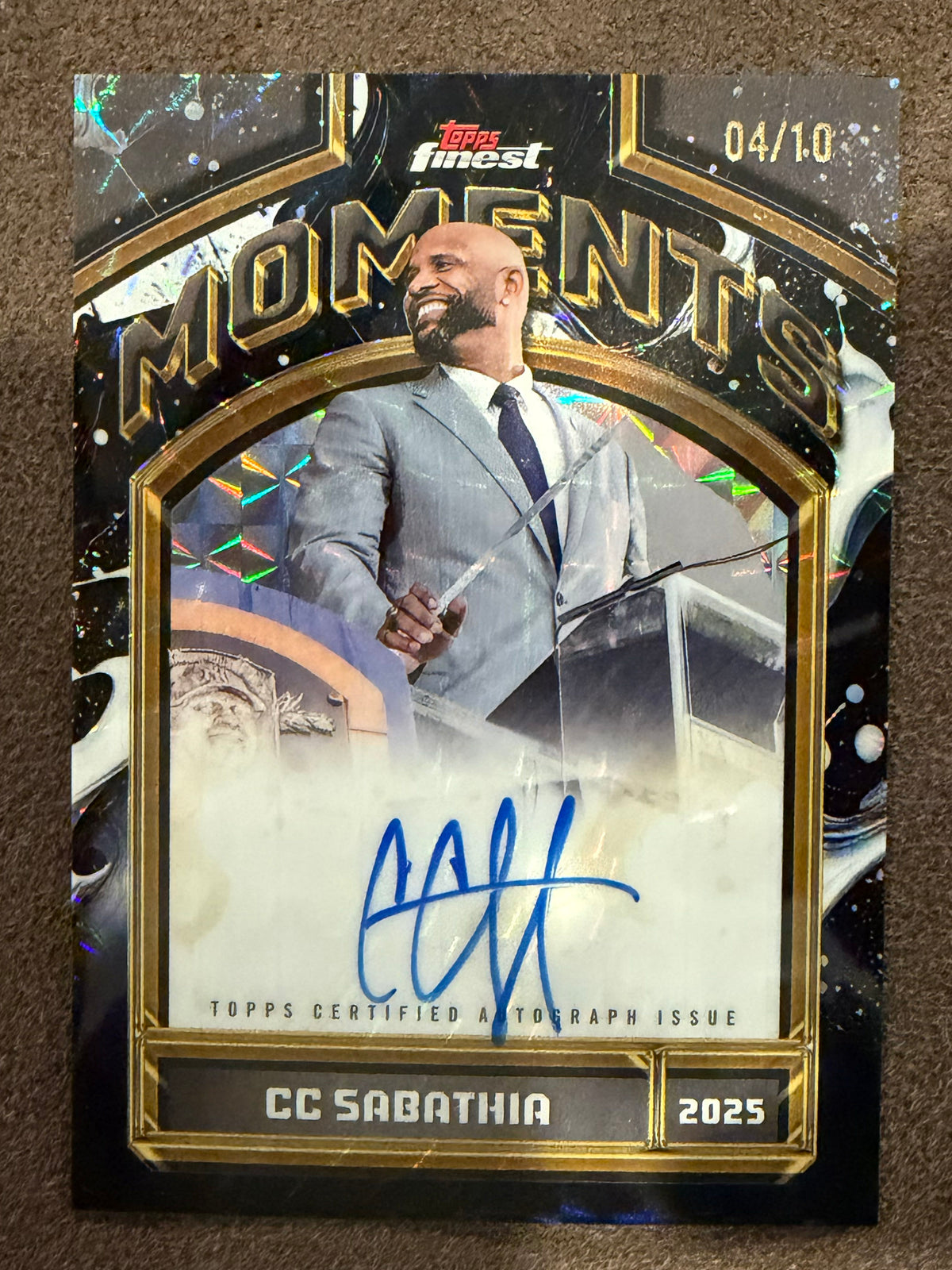 CC Sabathia - 2026 Topps Finest - Moments BLACK Geometric AUTO /10 - Yankees