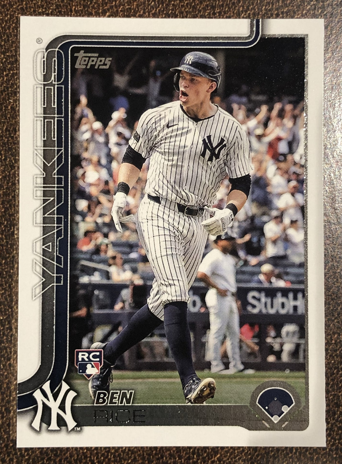 Ben Rice - 2025 Topps Series 1 - Rookie Base Card - Yankees