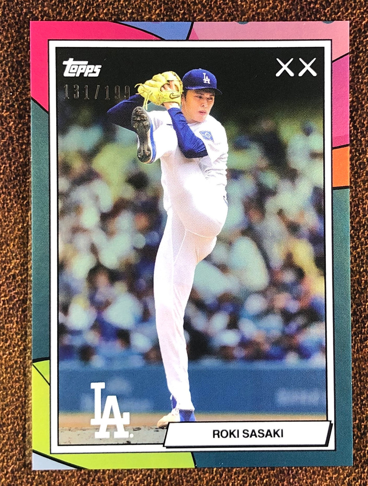 Roki Sasaki - 2026 Topps x KAWS - AQUA /199 - Dodgers