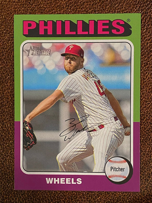 Zack Wheeler - 2024 Topps Heritage - Nickname Variation - Phillies