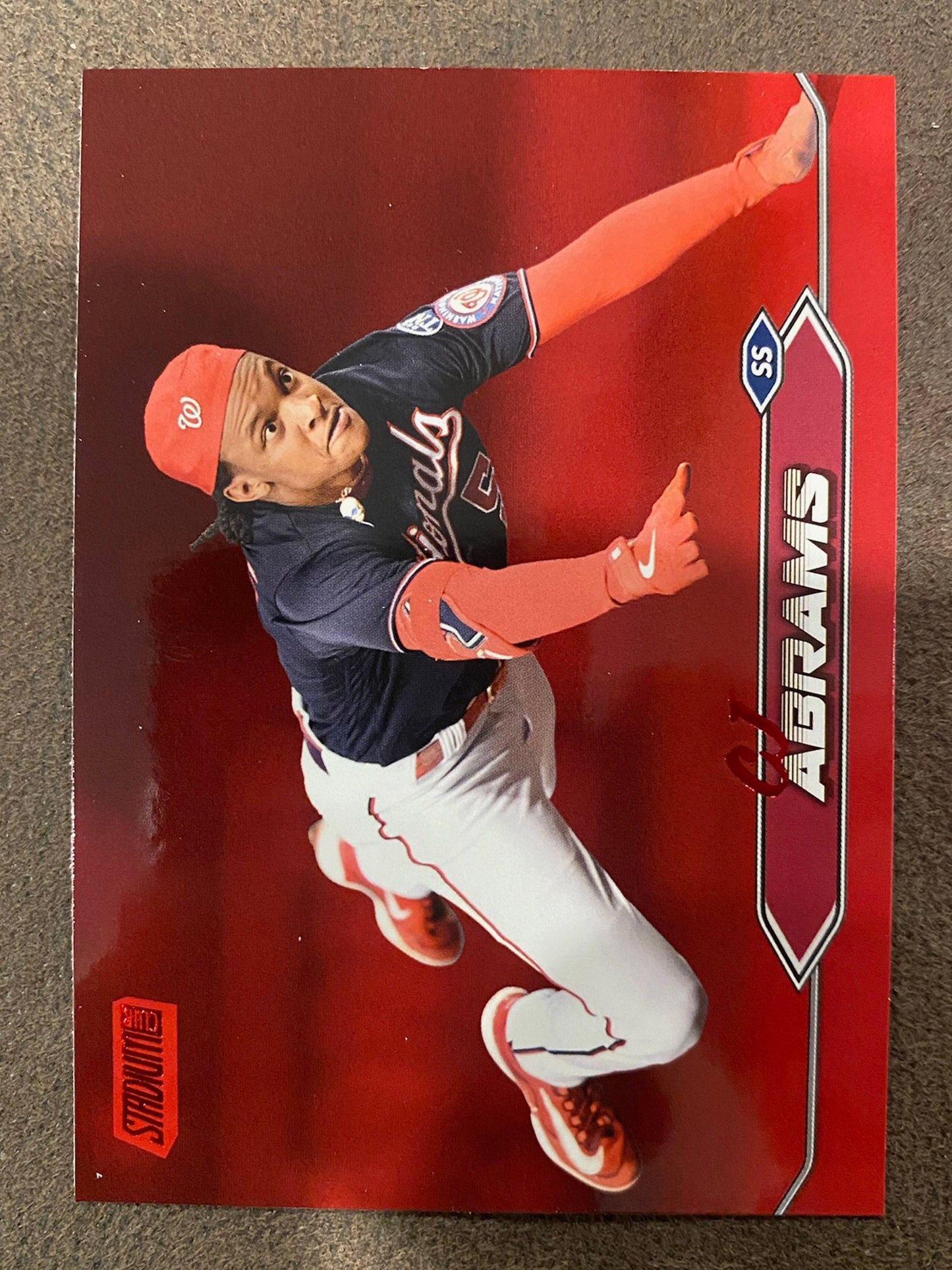 CJ Abrams - 2024 Topps Stadium Club - Red Foil - Nationals