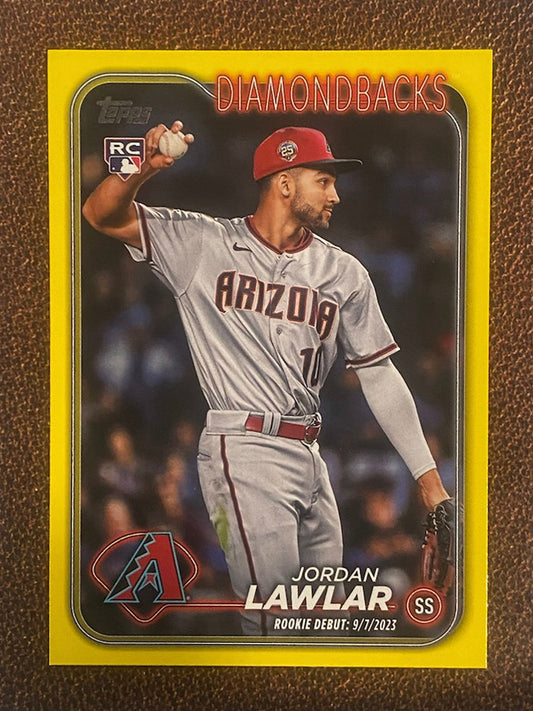 Jordan Lawlar - 2024 Topps Update - Yellow - Diamondbacks