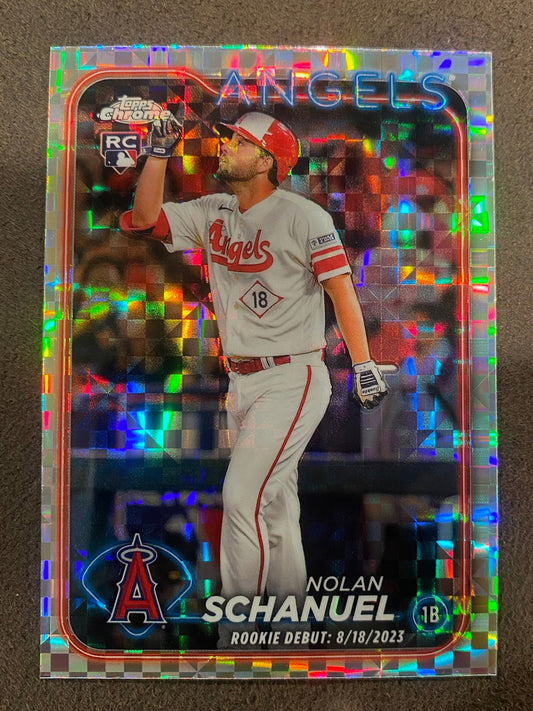 Nolan Schanuel - 2024 Topps Chrome Update - XFractor - Angels