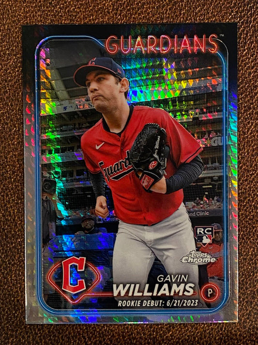 Gavin Williams - 2024 Topps Chrome Update - Prism Refractor - Guardians