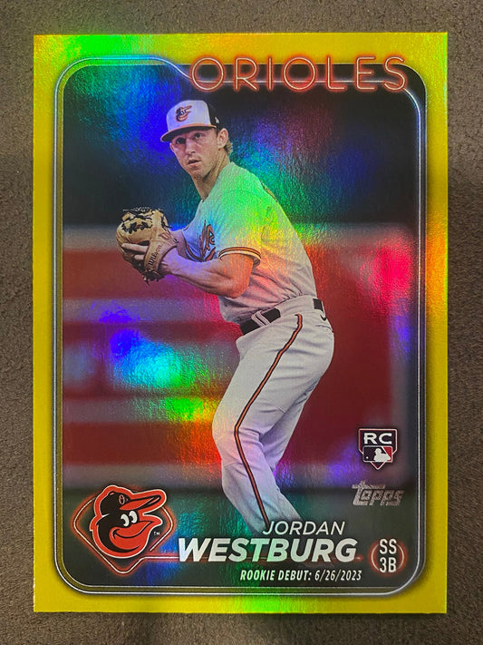 Jordan Westburg - 2024 Topps Update - Yellow Foil - Orioles