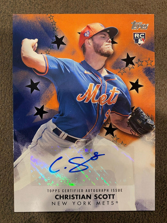 Christian Scott - 2024 Topps Update - AUTO Black /199 - Mets