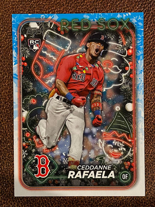 Ceddanne Rafaela - 2024 Topps Holiday - SP Image Variation - Red Sox