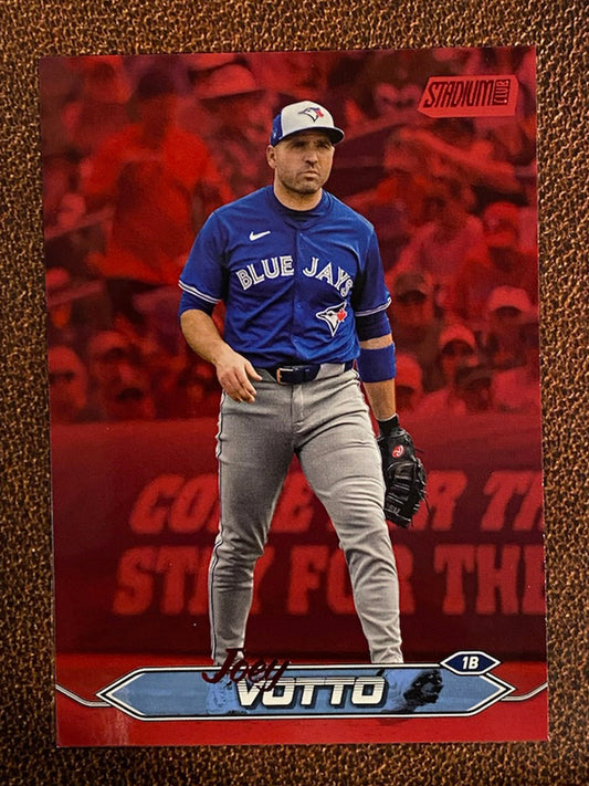 Joey Votto - 2024 Topps Stadium Club - Red Foil - Blue Jays