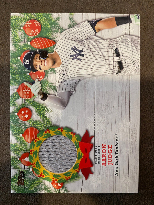 Aaron Judge - 2022 Topps Holiday - Player worn RELIC - Yankees