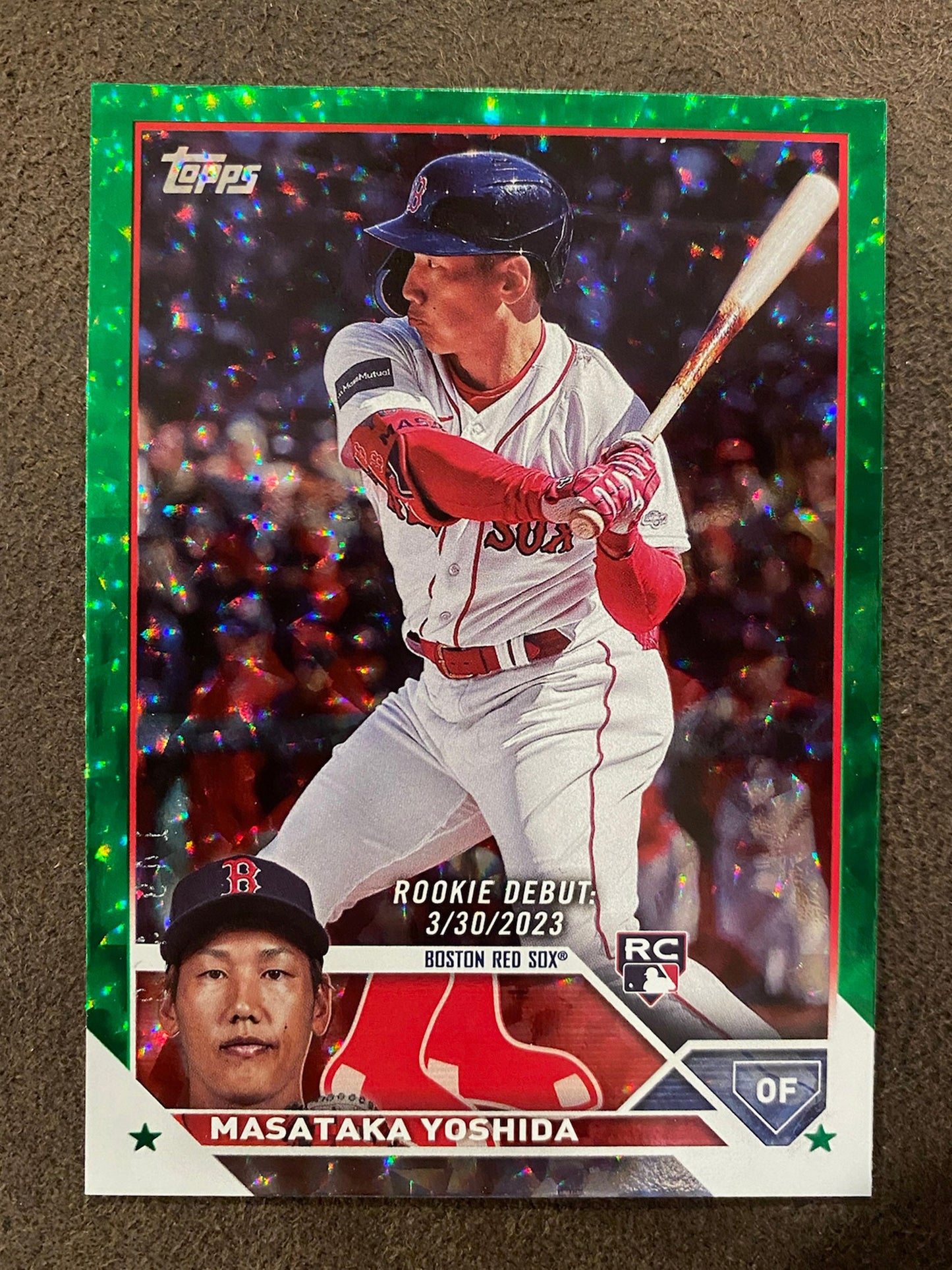 Masataka Yoshida - 2023 Topps Update - Green Foil /499 - Red Sox