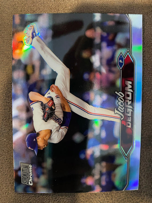 Jacob deGrom - 2024 Topps Stadium Club - Chrome Refractor - Rangers