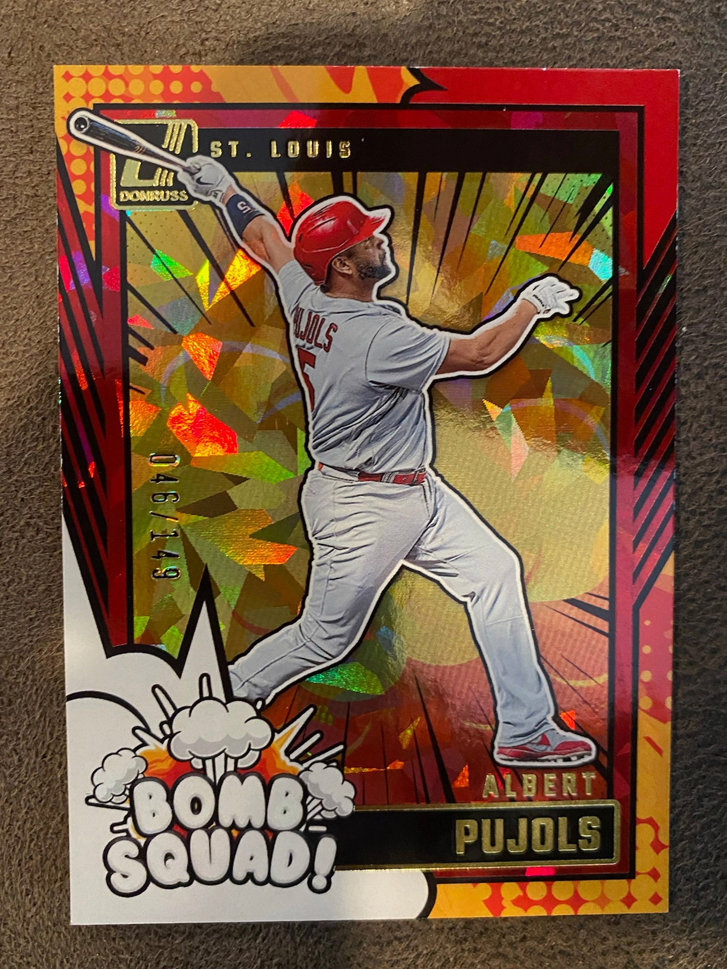 Albert Pujols - 2024 Donruss - Bom Squad Atomic /149 - Cardinals
