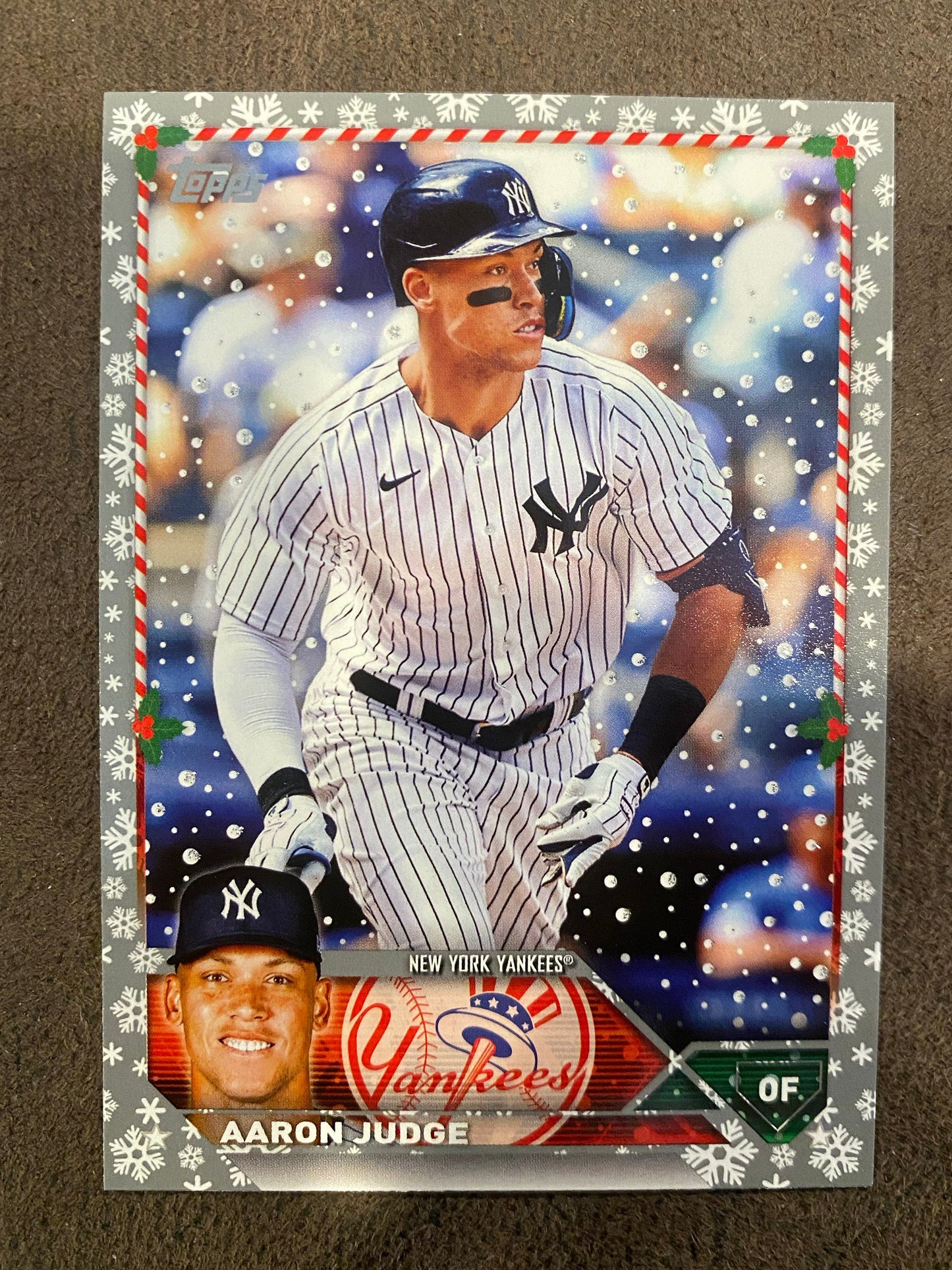 Aaron Judge - 2023 Topps Holiday - Silver Metallic - Yankees