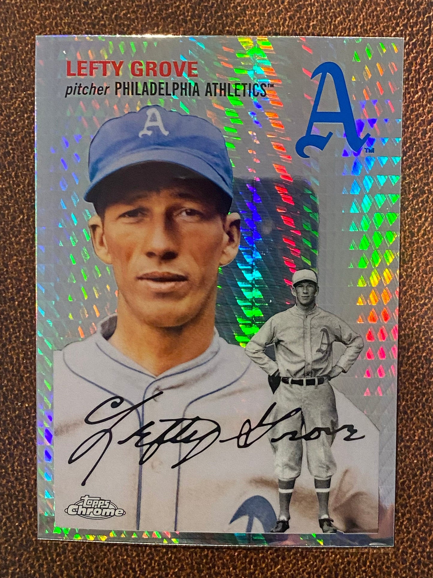 Lefty Grove - 2023 Topps Chrome Platinum Anniversary - Prism Refractor - Athletics
