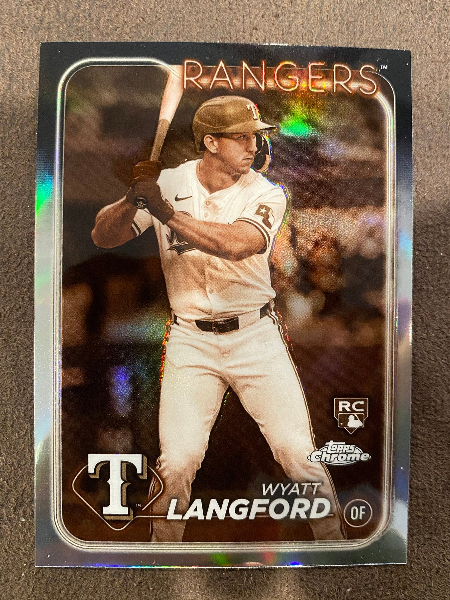 Wyatt Langford - 2024 Topps Chrome - Sepia - Rangers
