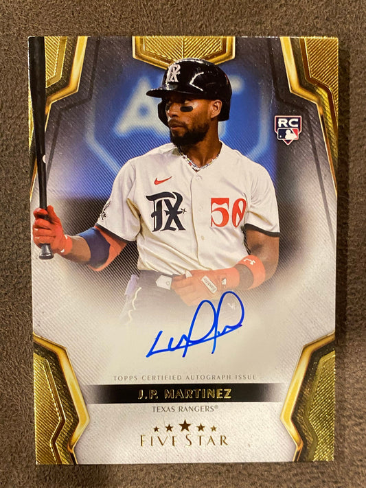 J.P. Martinez - 2024 Topps Five Star - Rookie Auto - Rangers