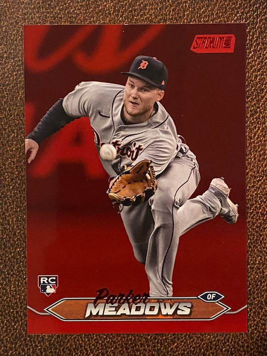 Parker Meadows - 2024 Topps Stadium Club - Red Foil - Tigers