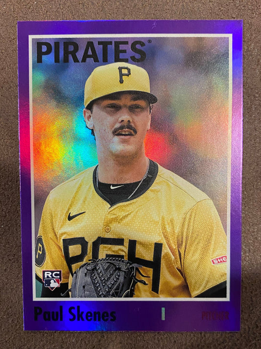 Paul Skenes - 2024 Topps Archive - Rookie RC Purple Foil - Pirates