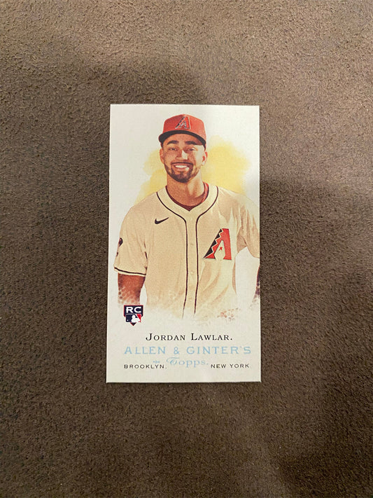 Jordan Lawlar - 2024 Allen & Ginter - Mini Rookie Design Variation - Diamondbacks