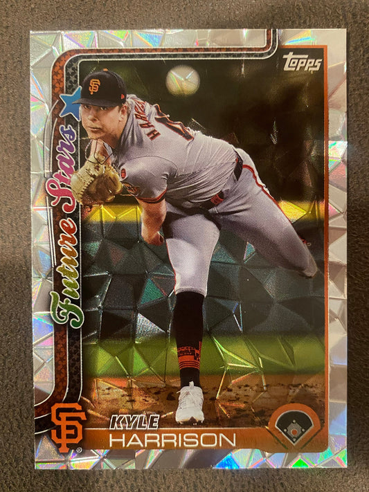 Kyle Harrison - 2025 Topps Series 1 - Diamante Parallel - Giants
