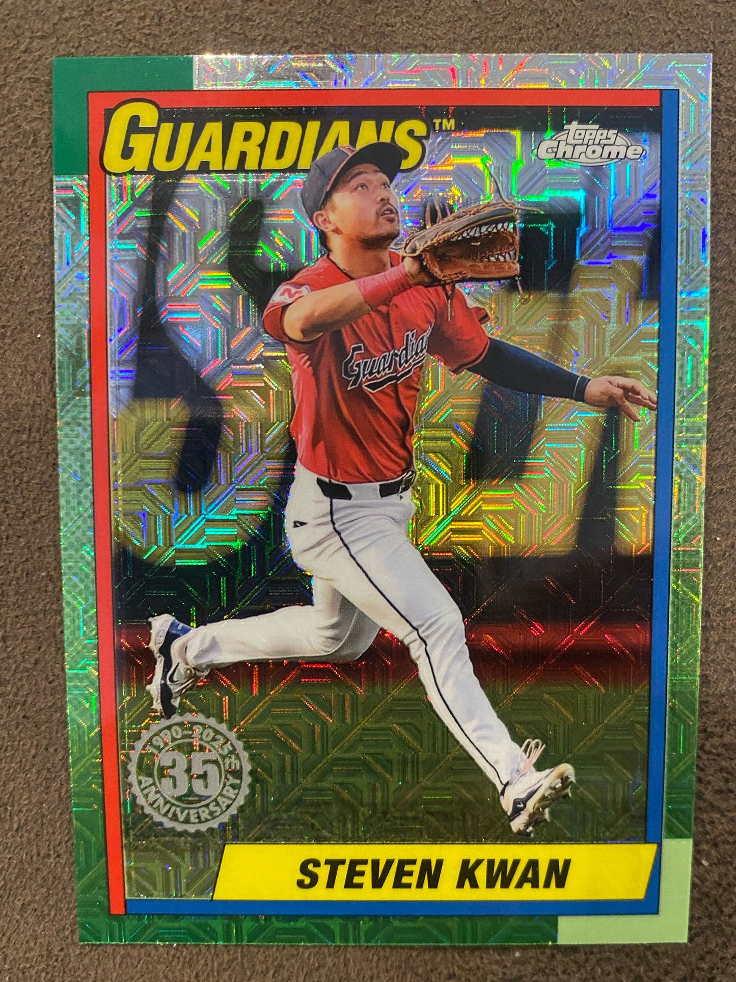 Steven Kwan - 2025 Topps Series 1 - Silver Pack Mojo Refractors - Guardians