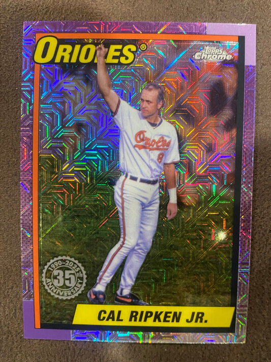 Cal Ripken Jr. - 2025 Topps Series 1 - Silver Pack Mojo Refractor - Orioles