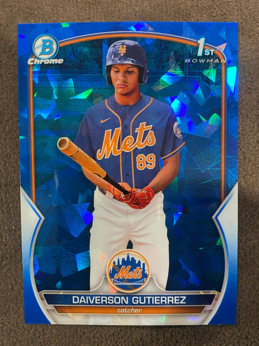 Daiverson Gutierrez - 2024 Bowman Chrome - 1st Sapphire - Mets