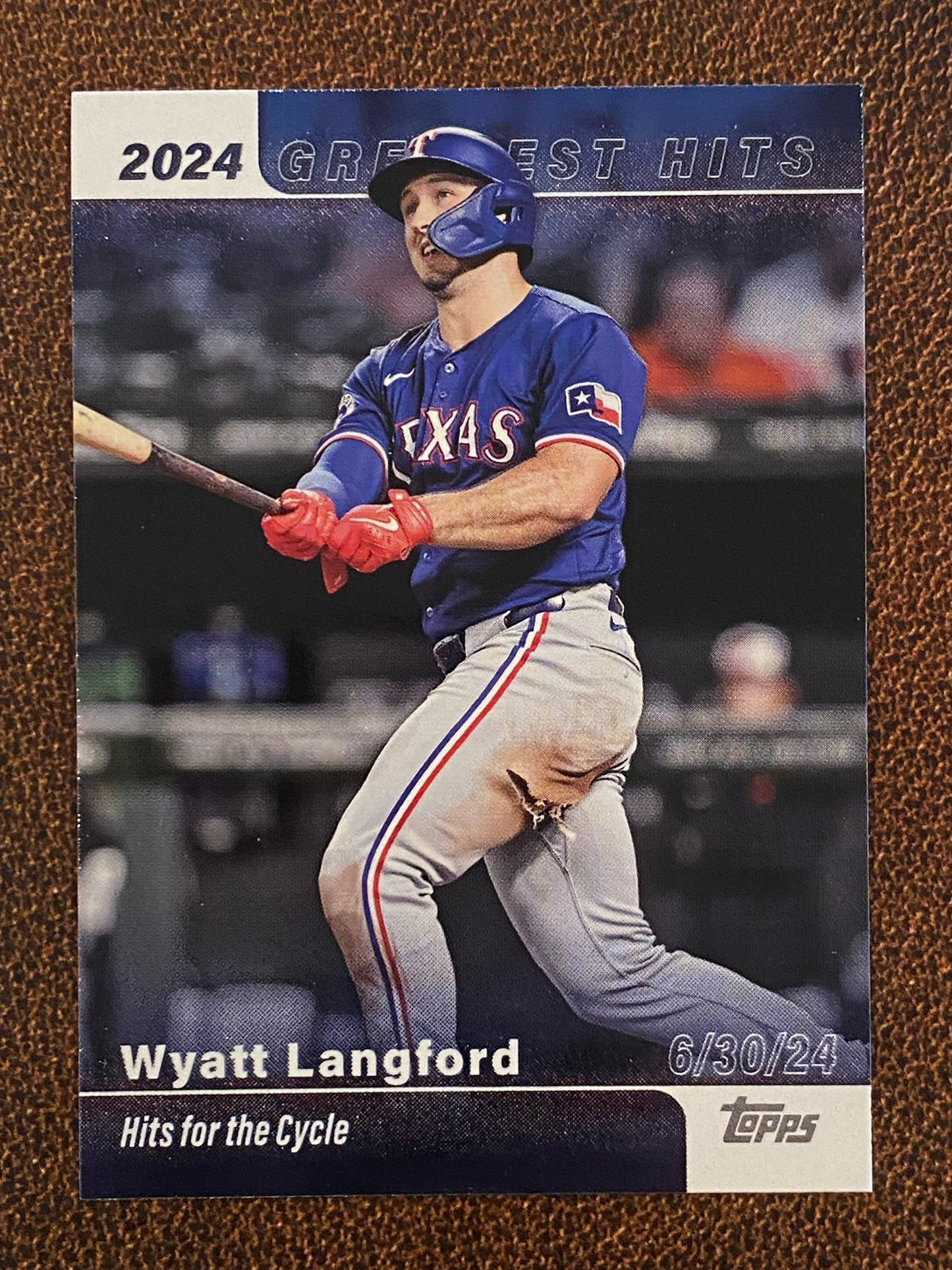 Wyatt Langford - 2025 Topps Series 1 - 2024 Greatest Hits - Rangers