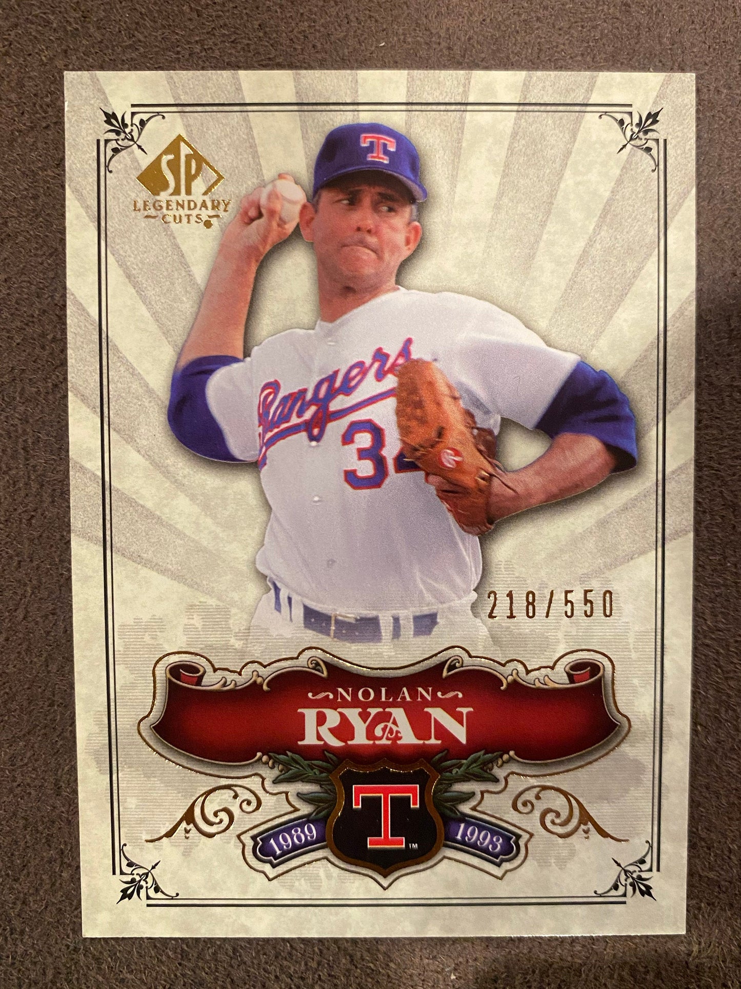 Nolan Ryan - 2006 Upper Deck - SP Legendary Cuts /550 - Rangers