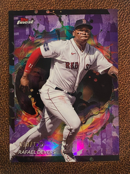 Rafael Devers - 2024 Topps Finest - Rare Purple /125 - Red Sox
