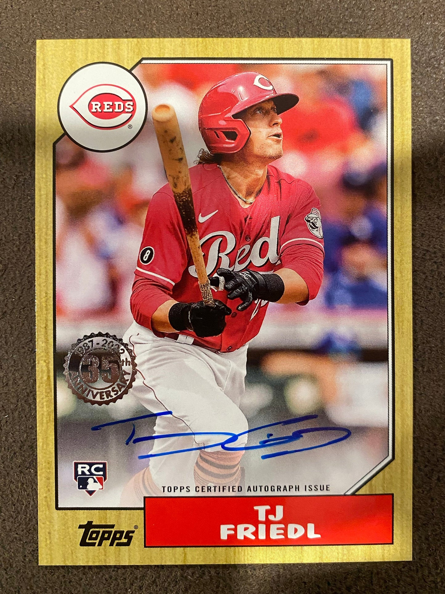 TJ Friedl - 2022 Topps - 1987 Rookie AUTO - Reds