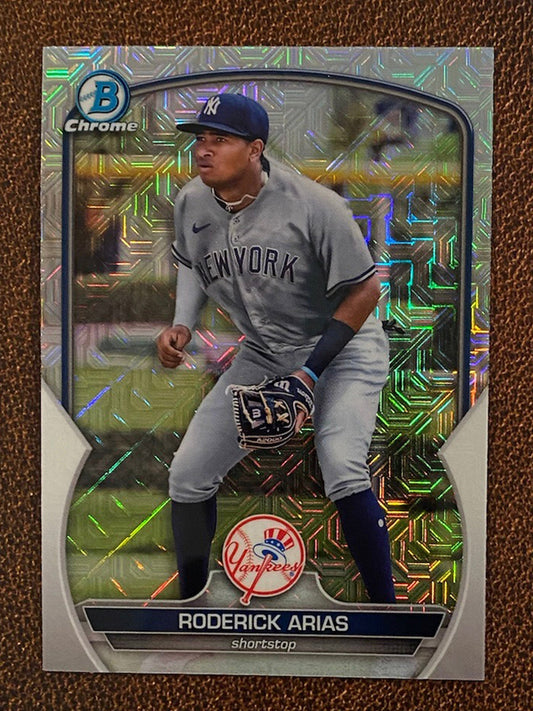 Roderick Arias - 2023 Bowman - Mega Box Mojo Refractor - Yankees