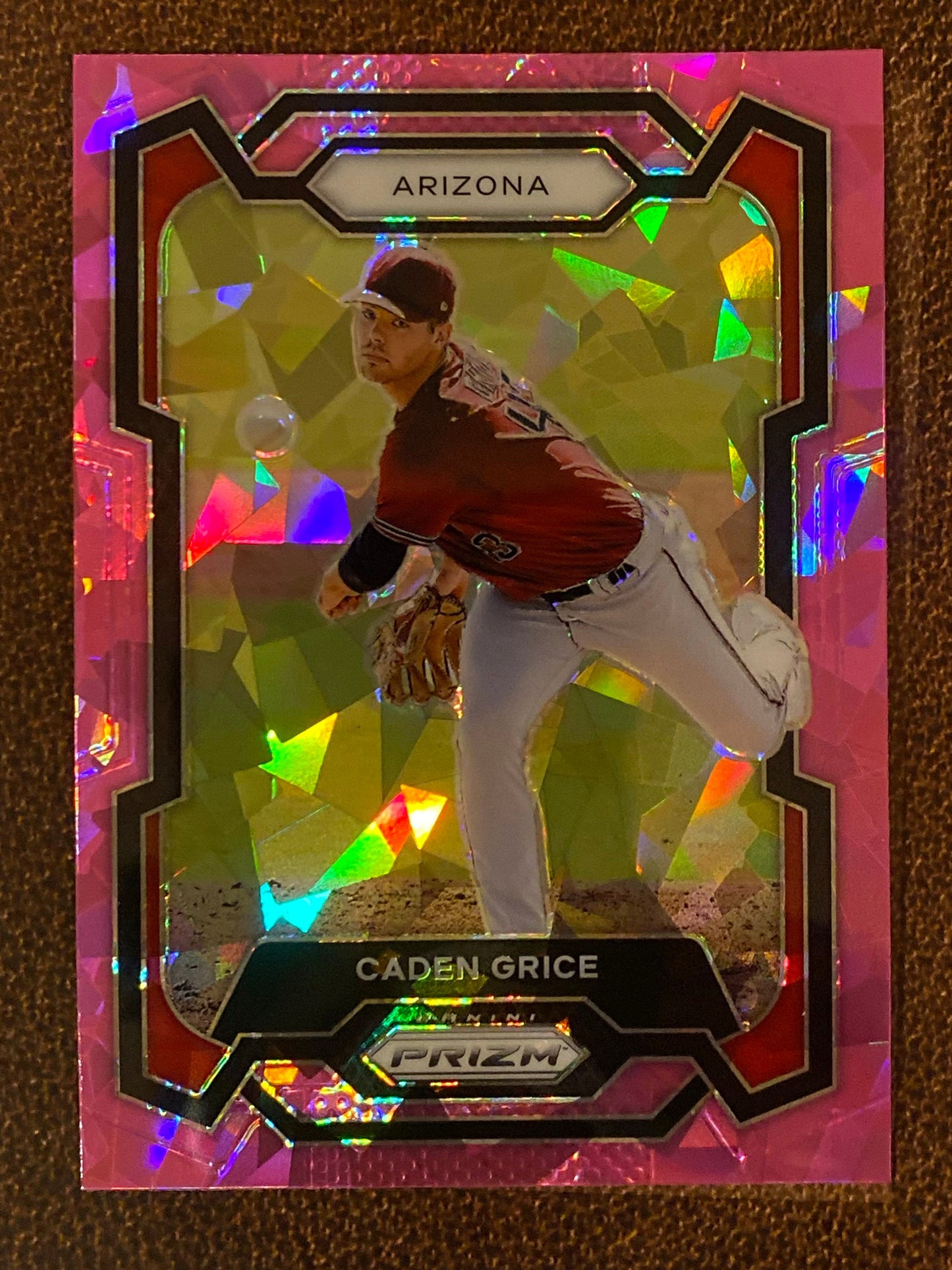 Caden Grice - 2024 Panini Prizm - Pink Ice Mega - Diamondbacks