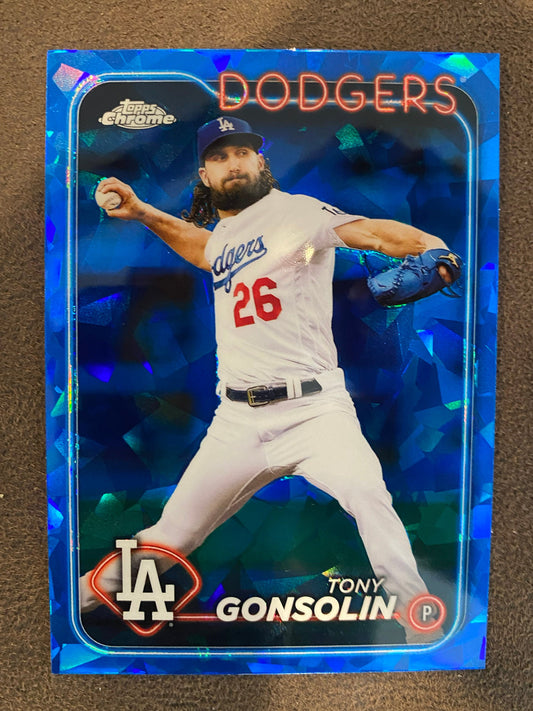 Tony Gonsolin - 2024 Topps Chrome - Sapphire - Dodgers
