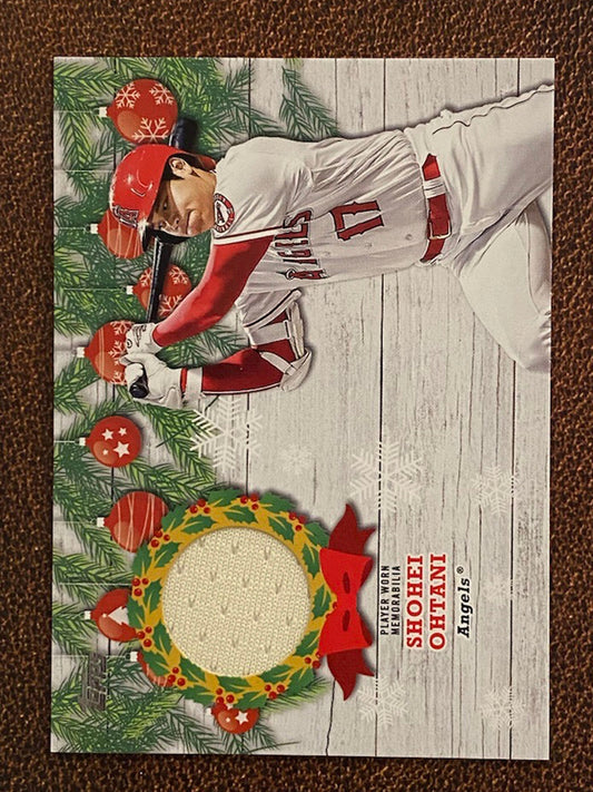 Shohei Ohtani - 2022 Topps Holiday - Player Worn RELIC - Angels