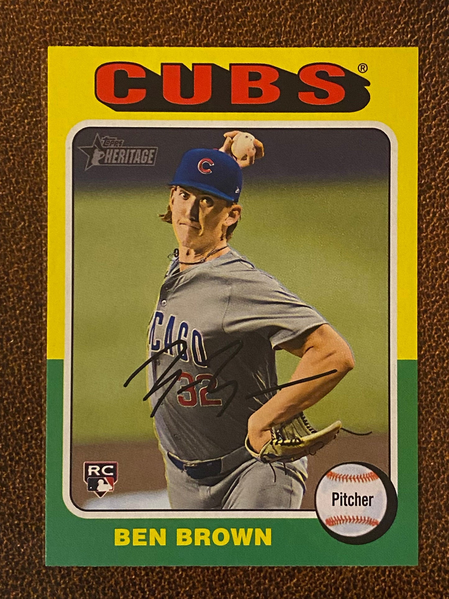 Ben Brown - 2024 Topps Heritage High Number - Short Print (#724) - Cubs