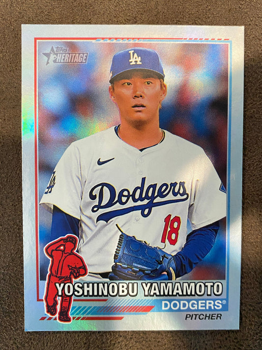 Yoshinobu Yamamoto - 2025 Heritage - 25th Anniversary Holographic - Dodgers