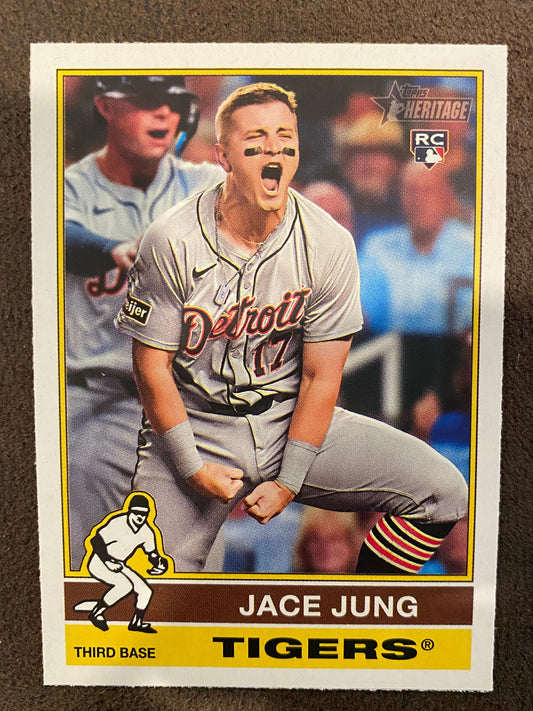 Jace Jung - 2025 Topps Heritage - Image Variation - Tigers