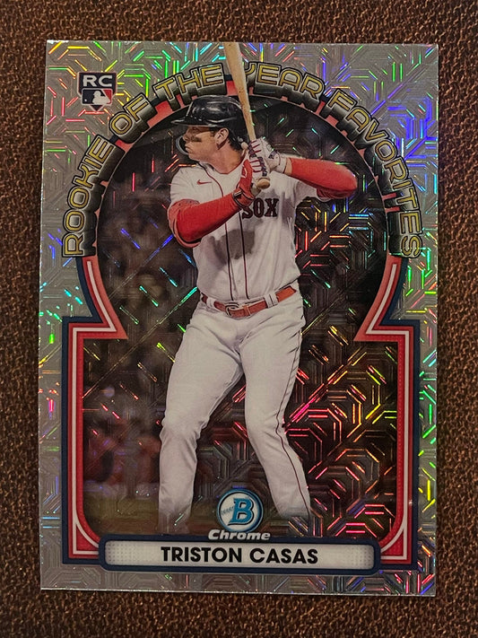 Triston Casas - 2023 Bowman - Rookie of the Year Favorites Mojo Refractors - Red Sox