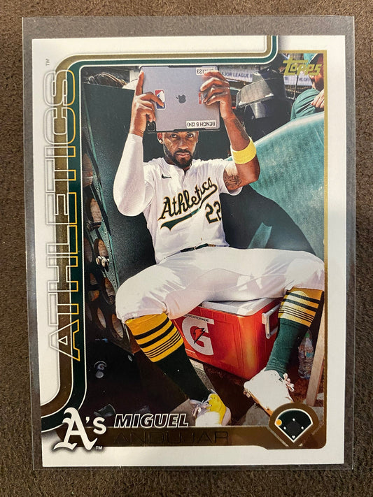 Miguel Andujar - 2025 Topps Series 2 - SSP Golden Mirror - Athletics