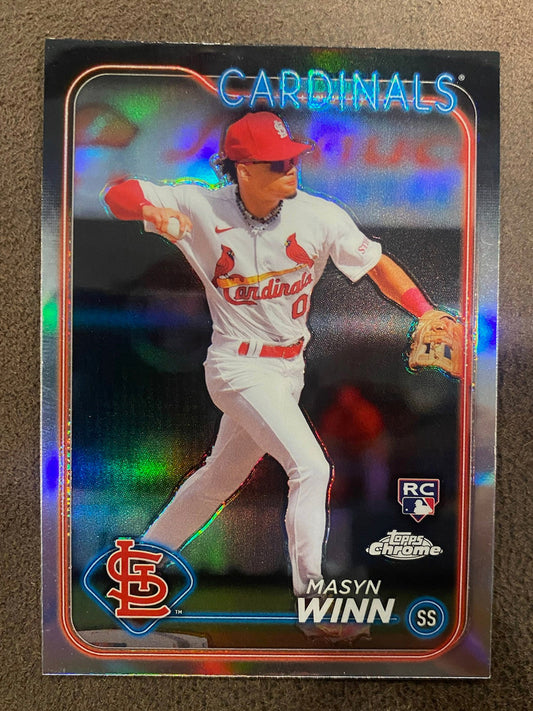 Masyn Winn - 2024 Topps Chrome - Rookie Refractor - Cardinals