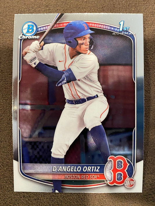 D’Angelo Ortiz - 2025 Bowman - 1st Chrome - Red Sox