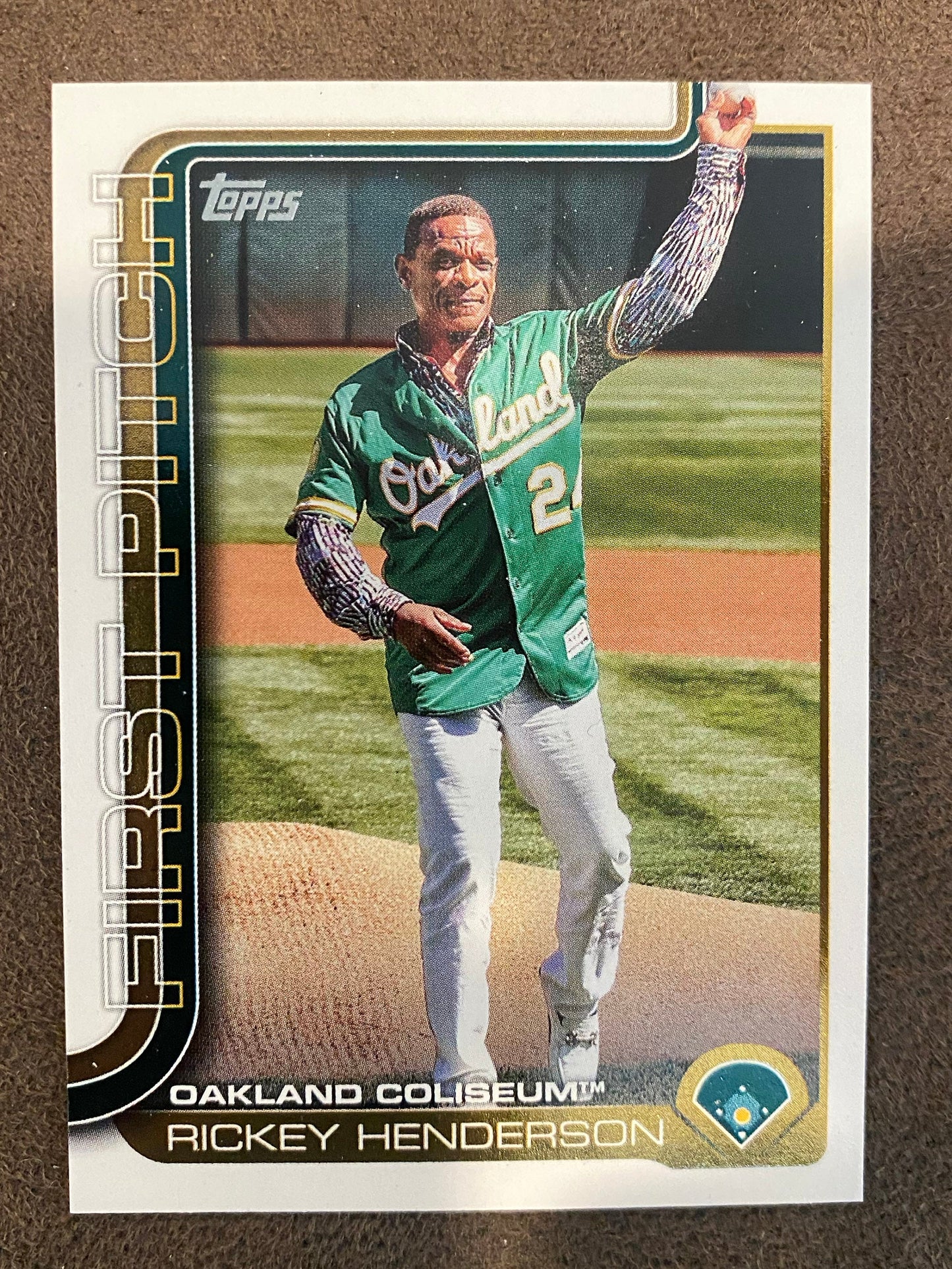 Rickey Henderson - 2025 Topps Series 2 - First Pitch - Athletics